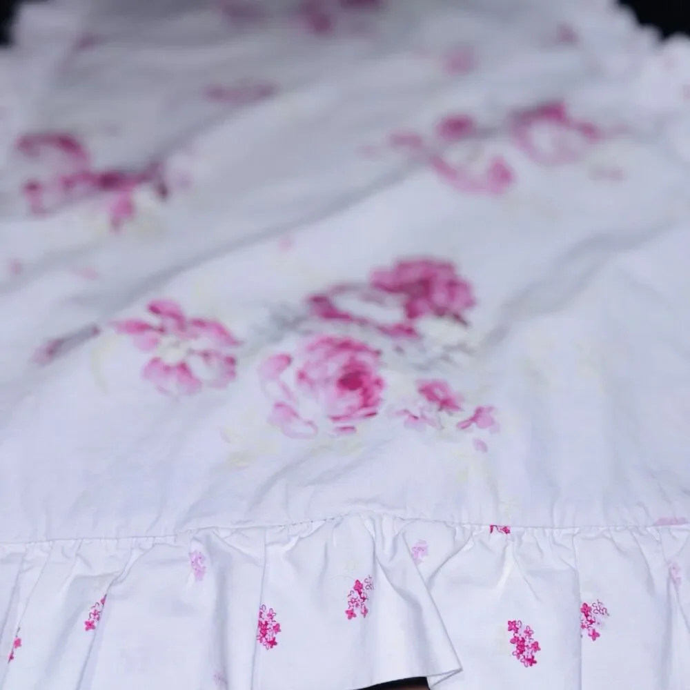 (2) Simply Shabby Chic Floral King Pillow Shams Ruffle RACHEL  ASHWELL Cottage